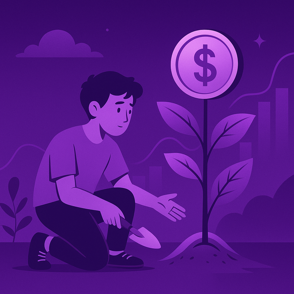 Teen planting money